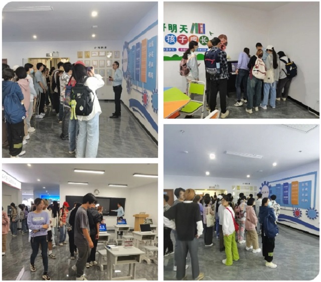 安理大人工智能学院师生参观尊龙中国科技展厅